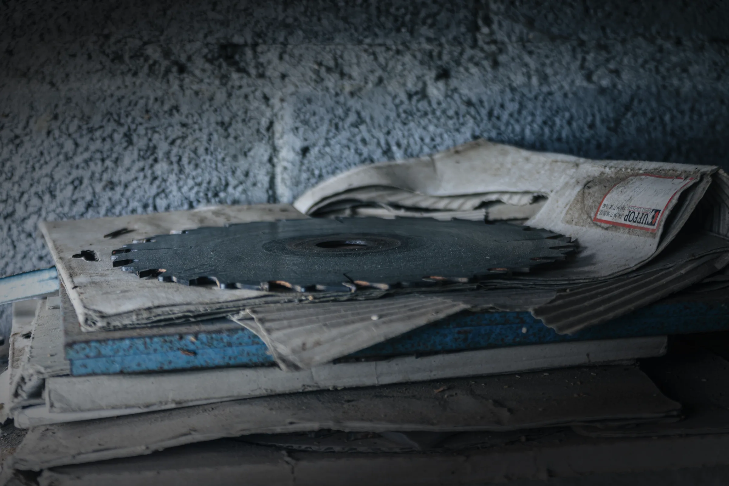 Disque sur carton